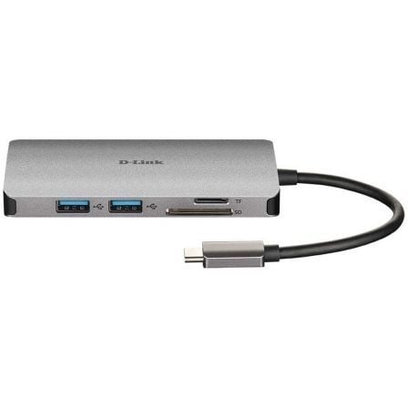 Docking USB Tipo - C D - Link DUB - M810/ 3xUSB/ 1xUSB Tipo - C/ 1xThunderbolt/ 1xHDMI/ 1xRJ45/ 1xLector tarjetas/ Gris - Tiensol