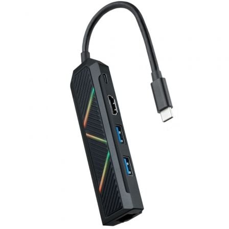 Docking USB Tipo - C Nanocable 10.16.0501/ 2xUSB/ 1xUSB Tipo - C PD/ 1xHDMI/ 1xRJ45/ Negro - Tiensol