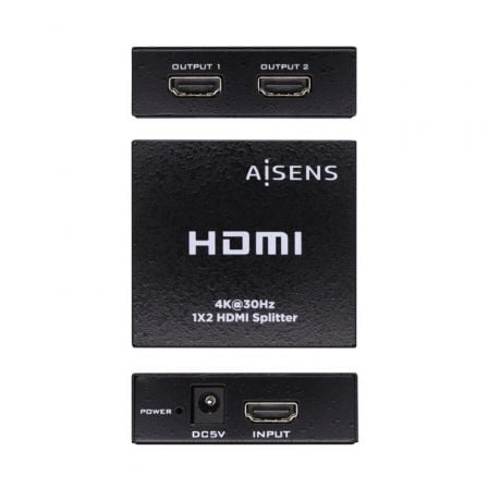 Duplicador HDMI Aisens A123 - 0506/ 2x HDMI Hembra/ HDMI Macho - USB Hembra - Tiensol