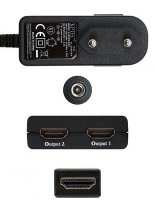 Duplicador HDMI Nanocable 10.25.3502/ HDMI Macho - 2x HDMI Hembra - Tiensol