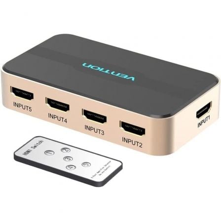 Duplicador HDMI Vention ACDG0/ 5x HDMI Hembra - HDMI Macho - Tiensol