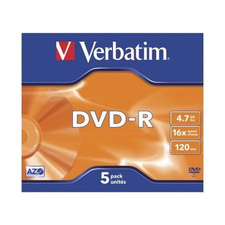 DVD - R Verbatim Advanced AZO 16X/ Caja - 5uds - Tiensol