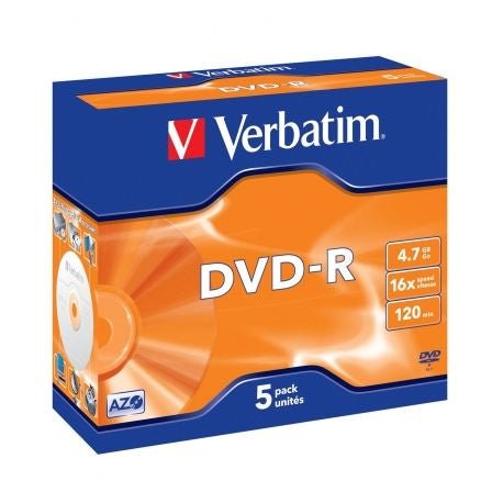 DVD - R Verbatim Advanced AZO 16X/ Caja - 5uds - Tiensol