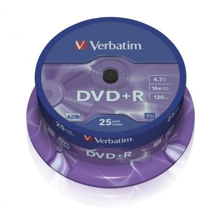 DVD - R Verbatim Advanced AZO 16X/ Tarrina - 25uds - Tiensol