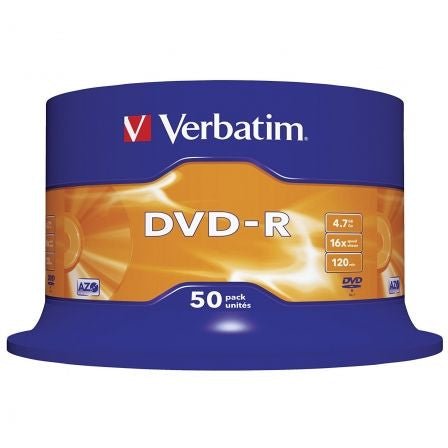 DVD - R Verbatim Advanced AZO 16X/ Tarrina - 50uds - Tiensol