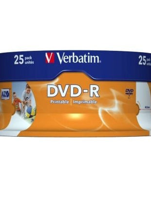 DVD - R Verbatim Imprimible 16X/ Tarrina - 25uds - Tiensol