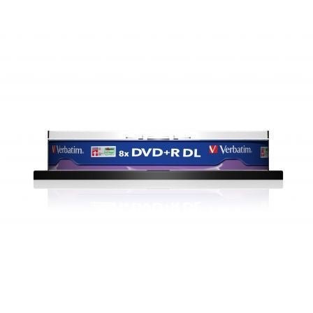 DVD+R Doble Capa Verbatim Advanced AZO 8X/ Tarrina - 10uds - Tiensol