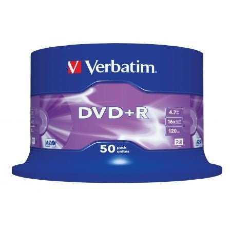 DVD+R Verbatim Advanced AZO 16X/ Tarrina - 50uds - Tiensol