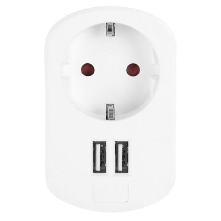 Enchufe Orbegozo EN 1200/ 1 Toma Schuko/ 2 Tomas USB - Tiensol