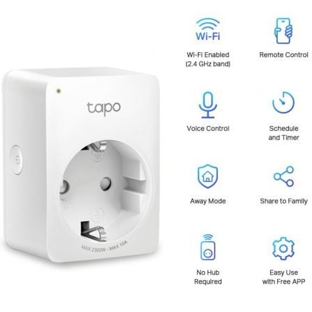 Enchufe WiFi Inteligente TP - Link Tapo P100 - Tiensol