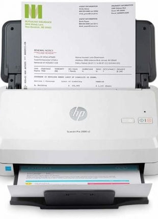 Escáner Documental HP ScanJet Pro 2000 S2 con Alimentador de Documentos ADF/ Doble cara - Tiensol