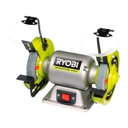 Esmeriladora de Banco Ryobi RBG6G1 | 250W | Base Aluminio | Grano 36/60 - Herramientas Eléctricas