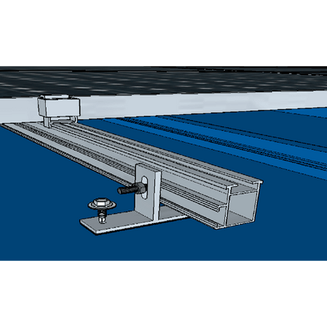 Estructura Aluminio Coplanar Chapa 1 Panel - Tiensol