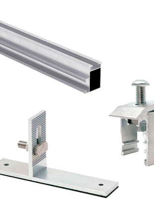 Estructura Aluminio Coplanar Chapa 1 Panel - Tiensol