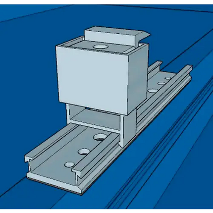 Estructura Aluminio Coplanar Chapa 10 Paneles con Microrail - Estructuras Coplanar
