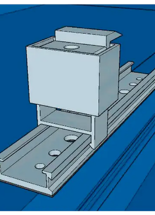 Estructura Aluminio Coplanar Chapa 8 Paneles con Microrail - Estructuras Coplanar