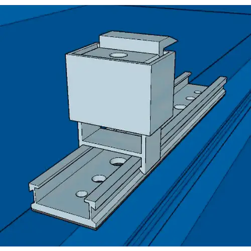 Estructura Aluminio Coplanar Chapa 8 Paneles con Microrail - Estructuras Coplanar