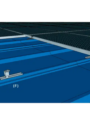 Estructura Aluminio Coplanar Chapa 8 Paneles con Microrail - Estructuras Coplanar
