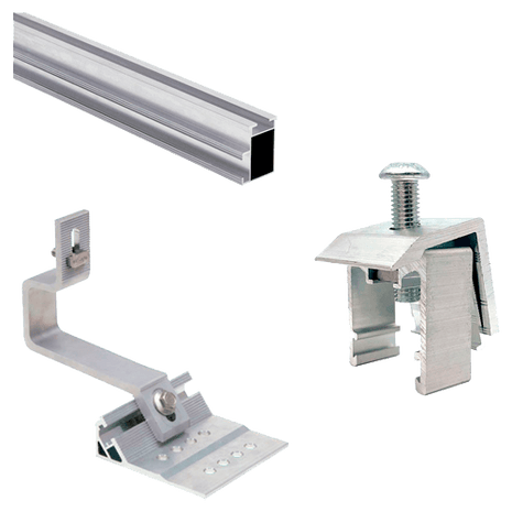 Estructura Aluminio Coplanar Salvatejas 1 Panel - Tiensol