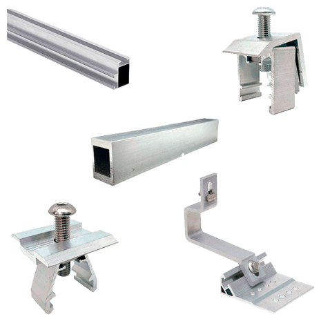 Estructura Aluminio Coplanar Salvatejas 3 Paneles - Tiensol