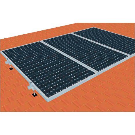 Estructura Aluminio Coplanar Tornillo 1 Panel - Tiensol