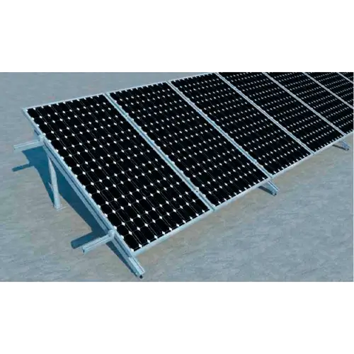 Estructura Aluminio Suelo Plano 4 Paneles - Estructuras Suelo Plano