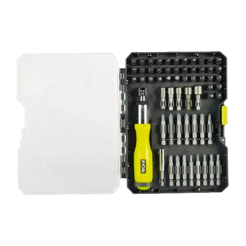 Estuche 59 Puntas Ryobi RAK59SD con Destornillador | PH PZ TX SL HEX - Accesorios de Herramientas