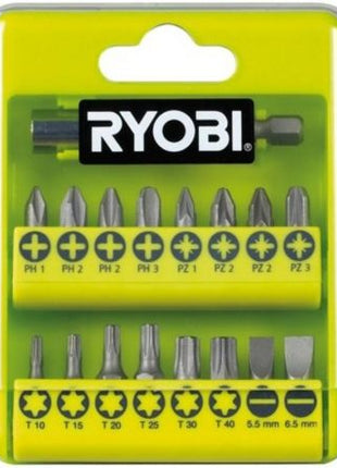 Estuche de 21 Puntas para Atornillar Ryobi RAK17SD - Tiensol