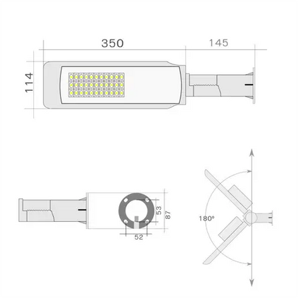 Farola LED 30W 4kV 6000K Exterior JND - 77840 - Tiensol