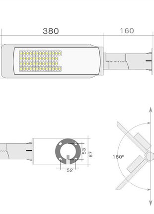 Farola LED 50W 4kV 6000K Exterior JND - 77850 - Tiensol