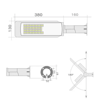 Farola LED 50W 4kV 6000K Exterior JND - 77850 - Tiensol