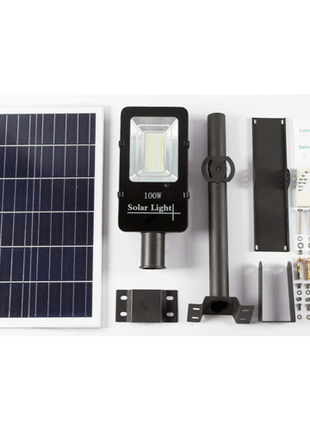 Farola Solar 100W 6000K 1950 Lúmenes 18Ah JNL - 74520 - Tiensol