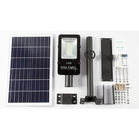 Farola Solar 100W 6000K 1950 Lúmenes 18Ah JNL - 74520 - Tiensol