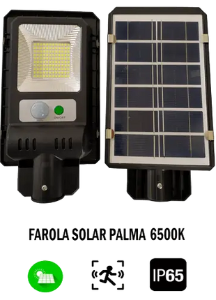 Farola Solar 10W 6000K 200 Lúmenes 2Ah JND - 7481 - Tiensol
