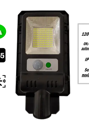 Farola Solar 10W 6000K 200 Lúmenes 2Ah JND - 7481 - Tiensol