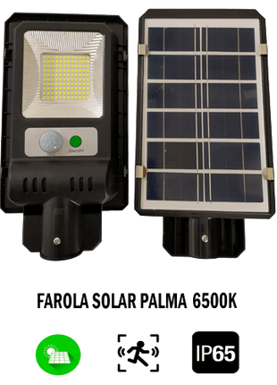 Farola Solar 10W 6000K 200 Lúmenes 2Ah JND - 7481 - Tiensol