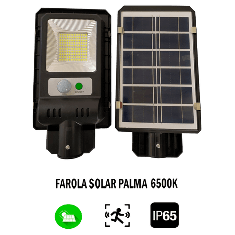 Farola Solar 10W 6000K 200 Lúmenes 2Ah JND - 7481 - Tiensol