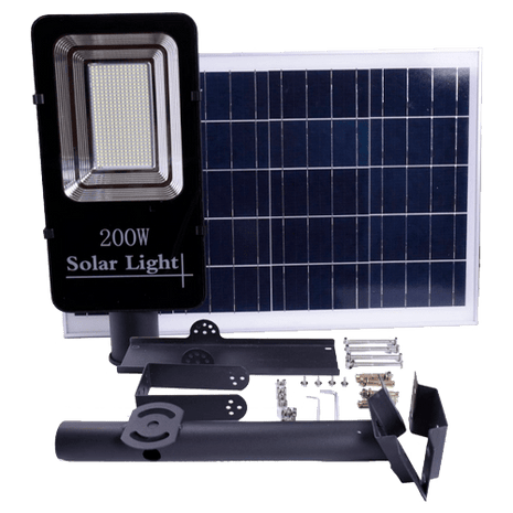 Farola Solar 200W 6000K 3700 Lúmenes 50Ah JNL - 74560 - Tiensol