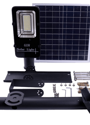 Farola Solar 60W 6000K 1450 Lúmenes 11,5Ah JNL - 74530 - Tiensol