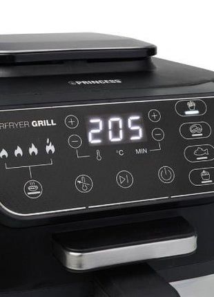 Freidora por Aire / Sin Aceite con Parrilla Princess Airfryer Grill 182092/ 1760W/ Capacidad 5.6L - Tiensol