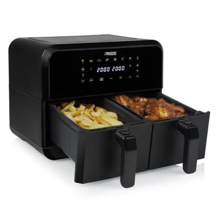 Freidora por Aire / Sin Aceite Princess Double Basket Airfryer 182068/ 2400W/ Capacidad 8L - Tiensol