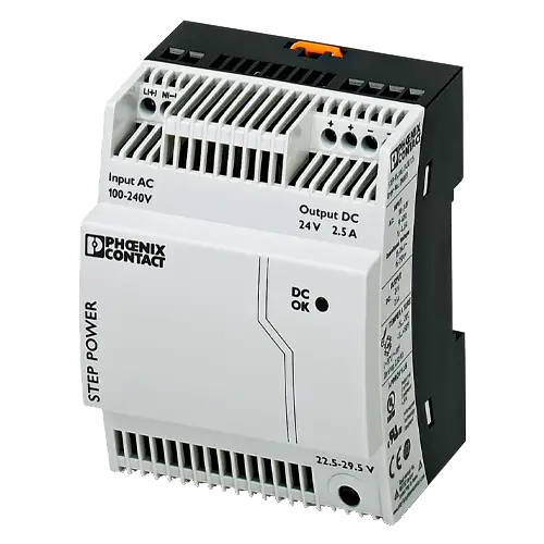 Fuente Alimentación SMA 24VDC 2,5A STEP-PS/1AC/24DC/2.5 DIN Rail - Baterías de Lítio