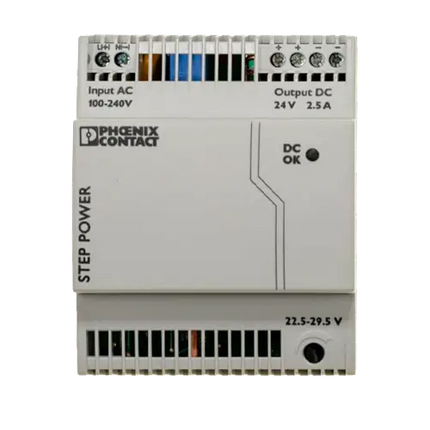 Fuente Alimentación SMA 24VDC 2,5A STEP-PS/1AC/24DC/2.5 DIN Rail - Baterías de Lítio