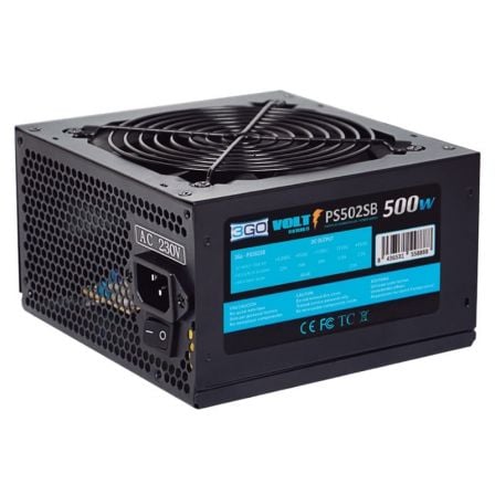 Fuente de Alimentación 3GO PS502SB/ 500W/ Ventilador 12cm - Tiensol