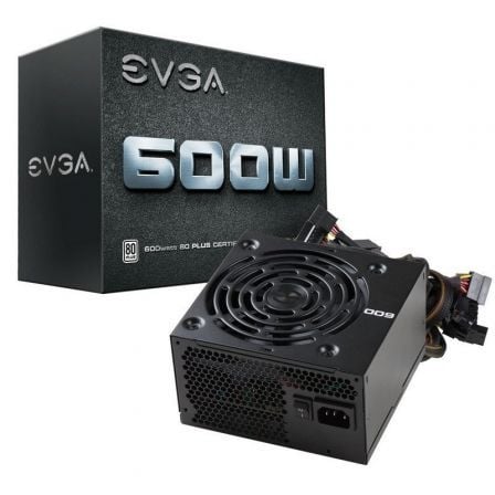 Fuente de alimentación EVGA 600W/ 600W/ Ventilador 12cm/ 80 Plus - Tiensol