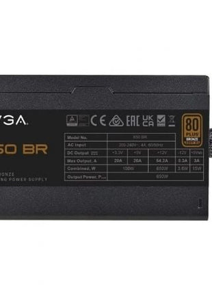 Fuente de Alimentación EVGA 650 BR/ 650W/ Ventilador 12cm/ 80 Plus Bronze - Tiensol