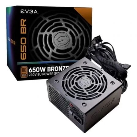 Fuente de Alimentación EVGA 650 BR/ 650W/ Ventilador 12cm/ 80 Plus Bronze - Tiensol