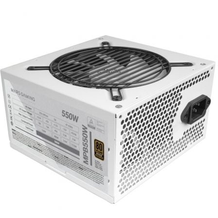 Fuente de Alimentación Mars Gaming MPB550/ 550W/ Ventilador 12cm/ 80 Plus Bronze - Blanco - Tiensol