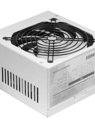 Fuente de Alimentación Mars Gaming MPIII550P/ 550W/ Ventilador 12cm - Blanco - Tiensol