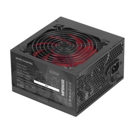 Fuente de Alimentación Mars Gaming MPIII650/ 650W/ Ventilador 12cm - Tiensol